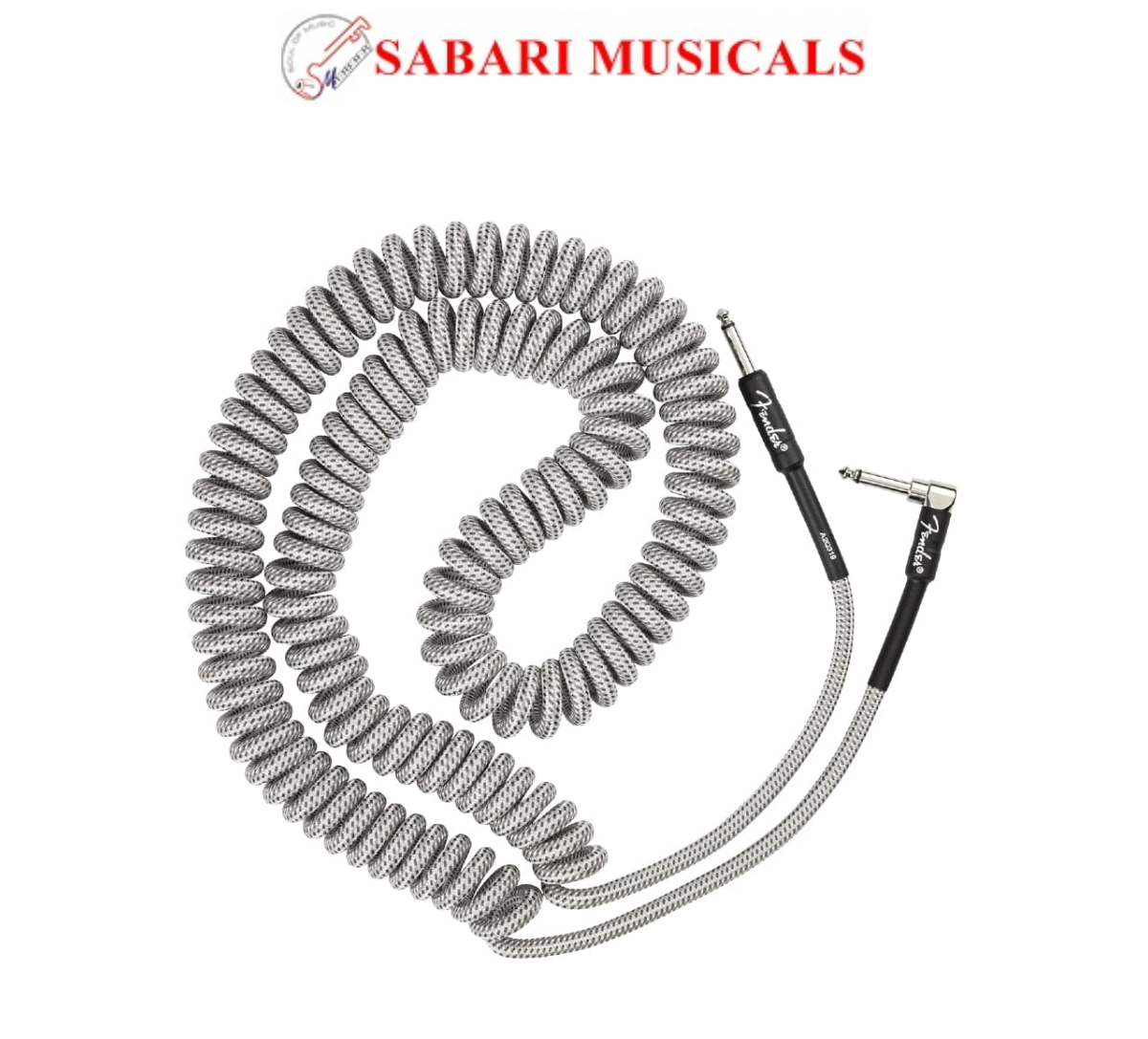 Fender Professional Coil 30ft Cable - White Tweed 0990823023