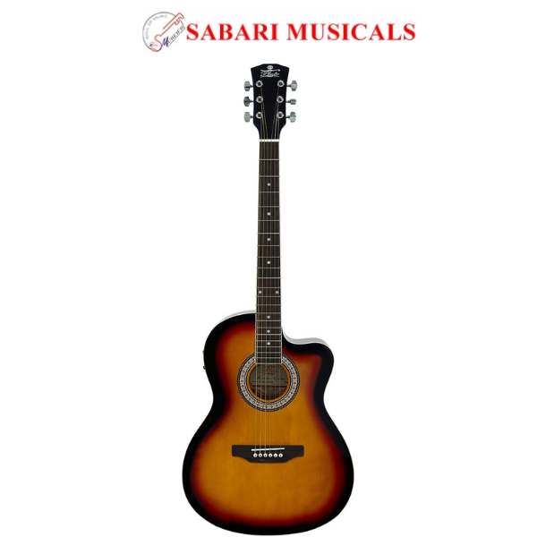 Pluto Acoustic Guitar 201 series Medium Cutaway with Equaliser PA39CE-201 SB