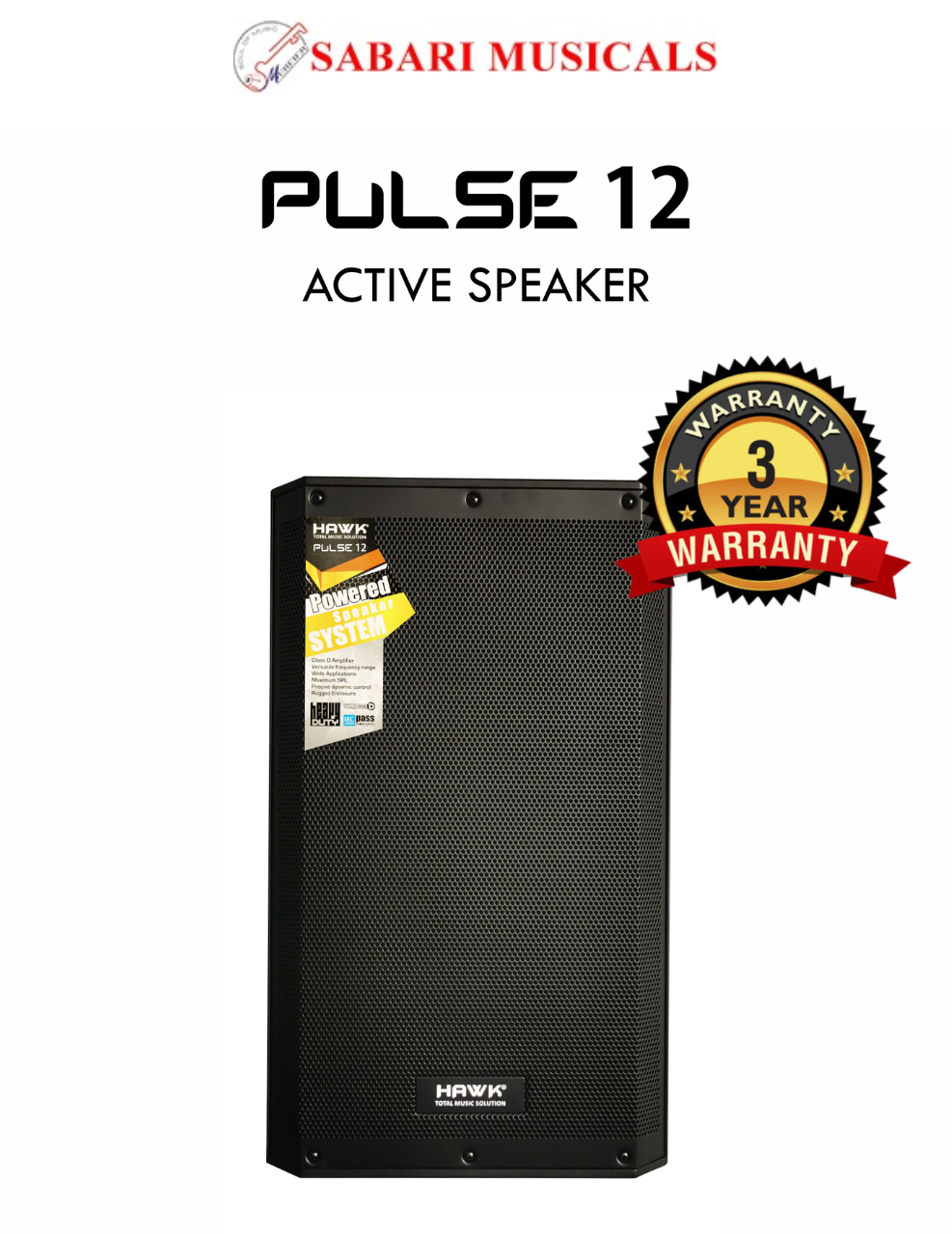 Hawk PULSE 12 – 1000 Watts 12″ inches Active
