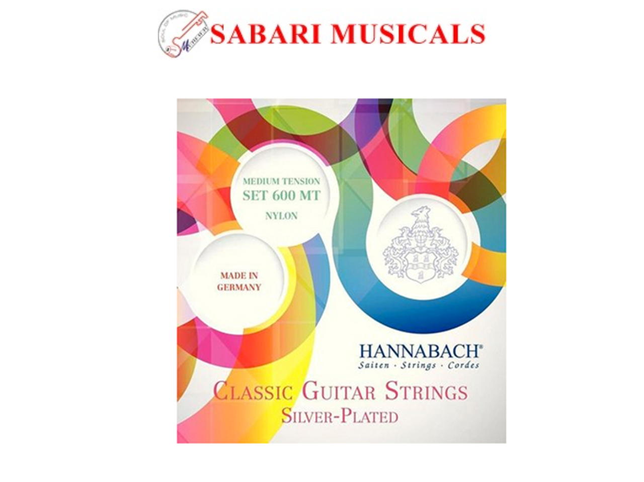 Hannabach 600MT Classical Guitar Strings, Full Set