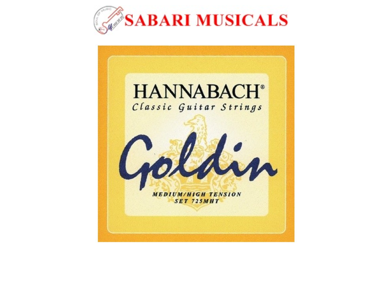 Hannabach Classical Guitar Strings 725MHT - Goldin