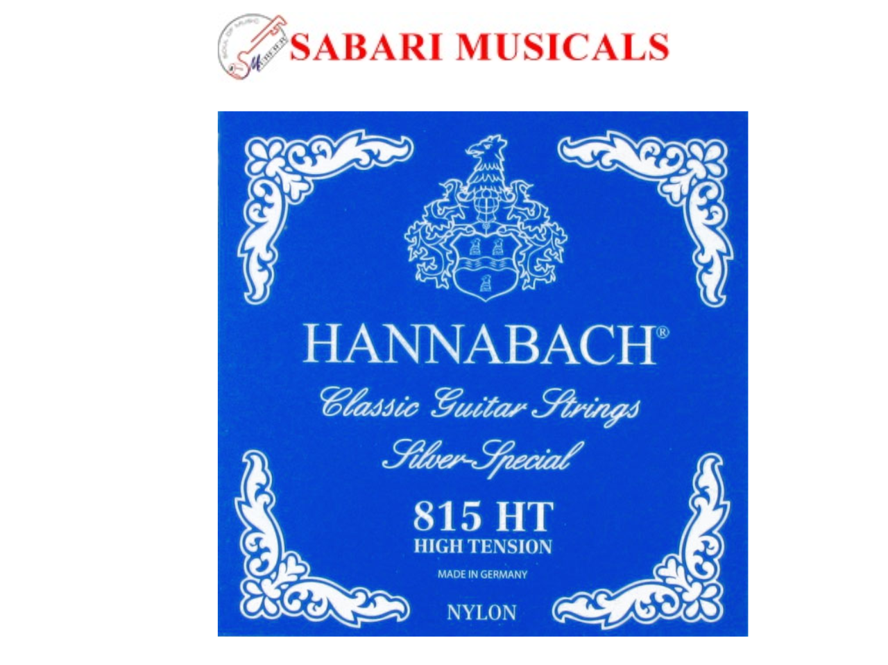 Hannabach Silver Special 815HT Classical Guitar Strings Full Set