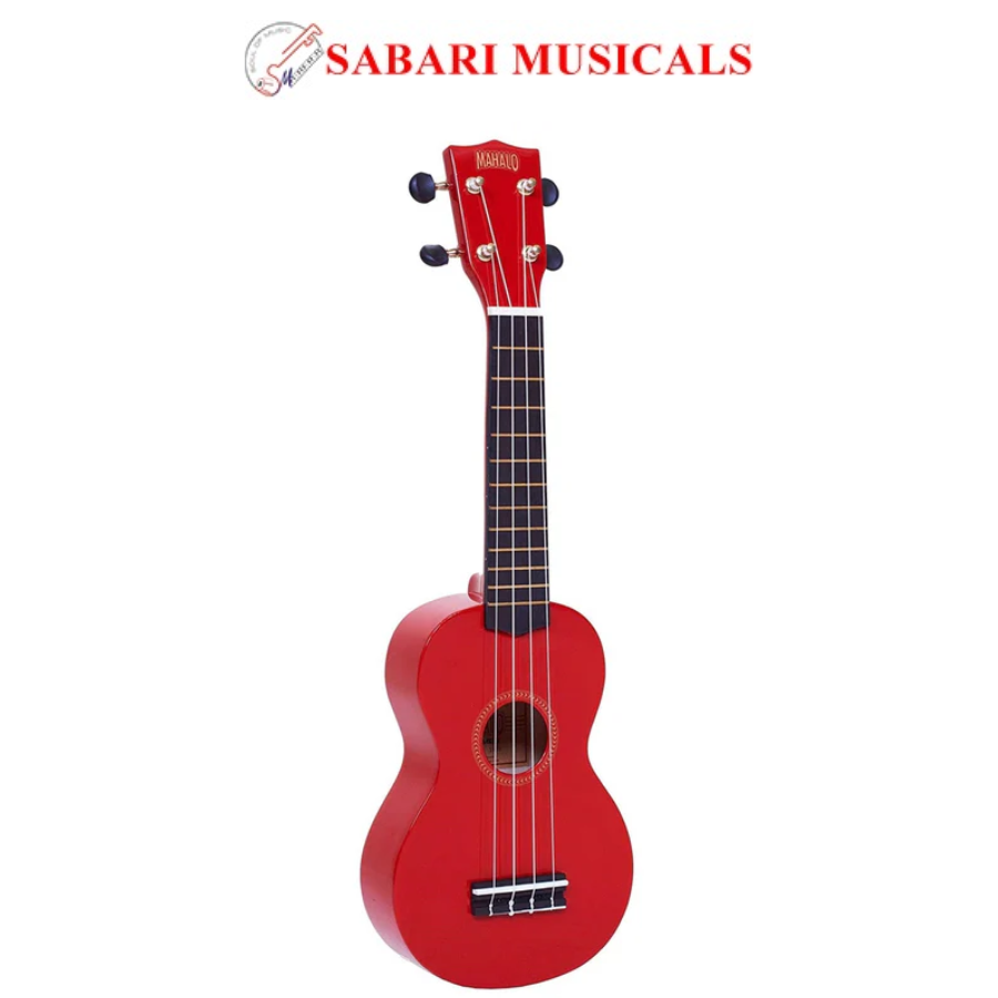 Mahalo MR1 Rainbow Series Soprano Ukulele With Bag - Red MR1RD