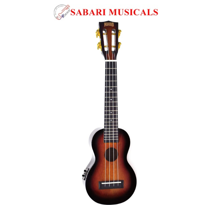 Mahalo MJ1CSVT3TS Java Series Soprano Ukulele W/Pickup & Bag - 3-Tone Sunburst