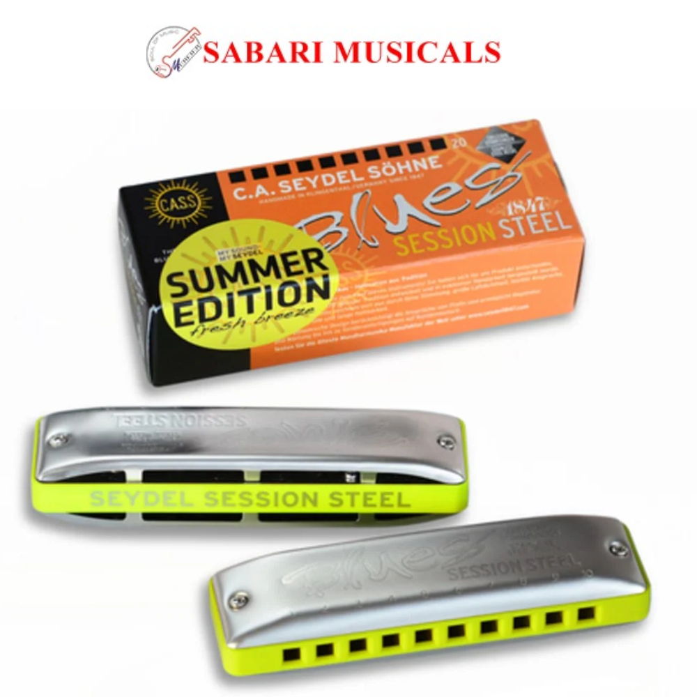 Seydel 10301C_S Summer Edition Session Steel Standard Richter Blues Harmonica - Key C
