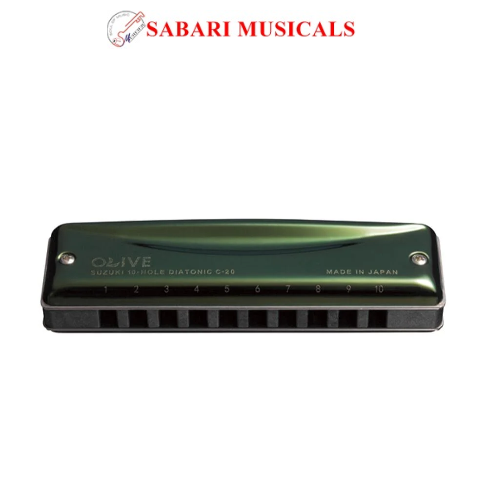 Suzuki Olive C 20 10 Hole Diatonic Harmonica - A