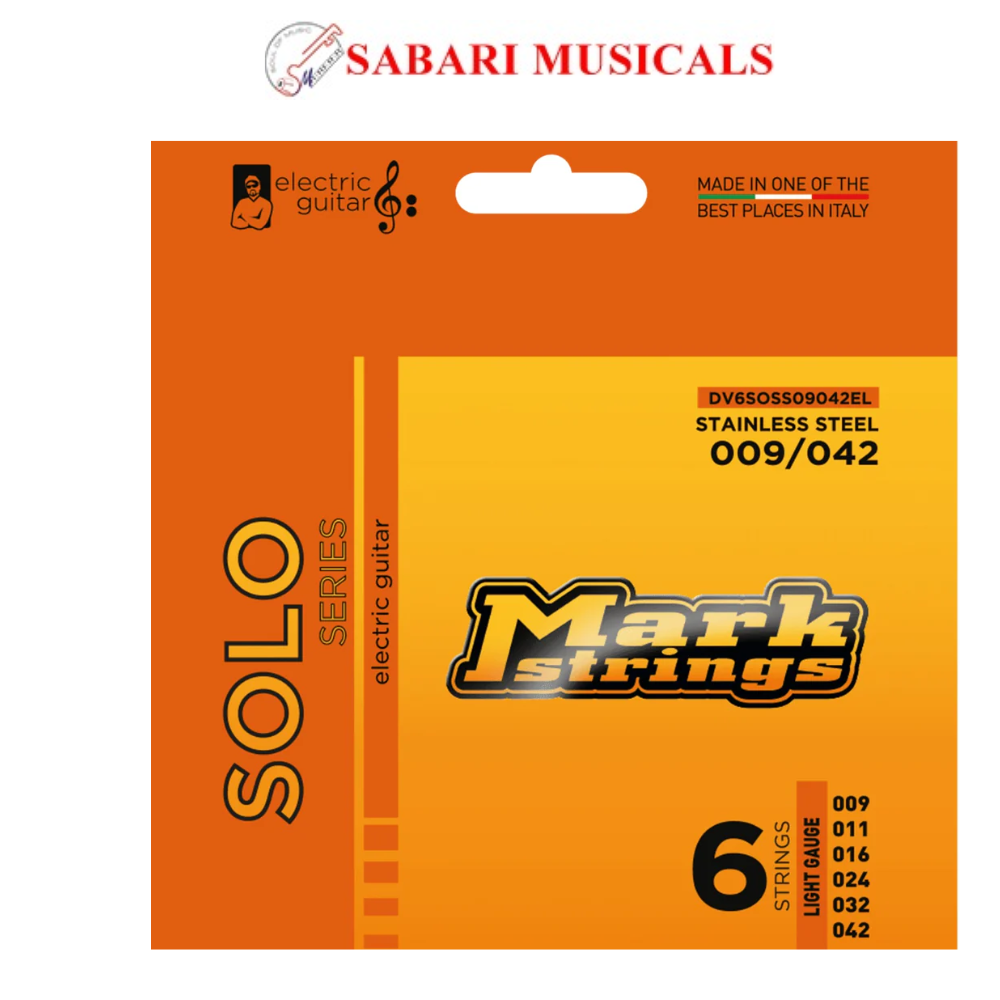 DV Mark Solo Series Stainless Steel Light Gauge Electric Guitar String Set - .009 - .042