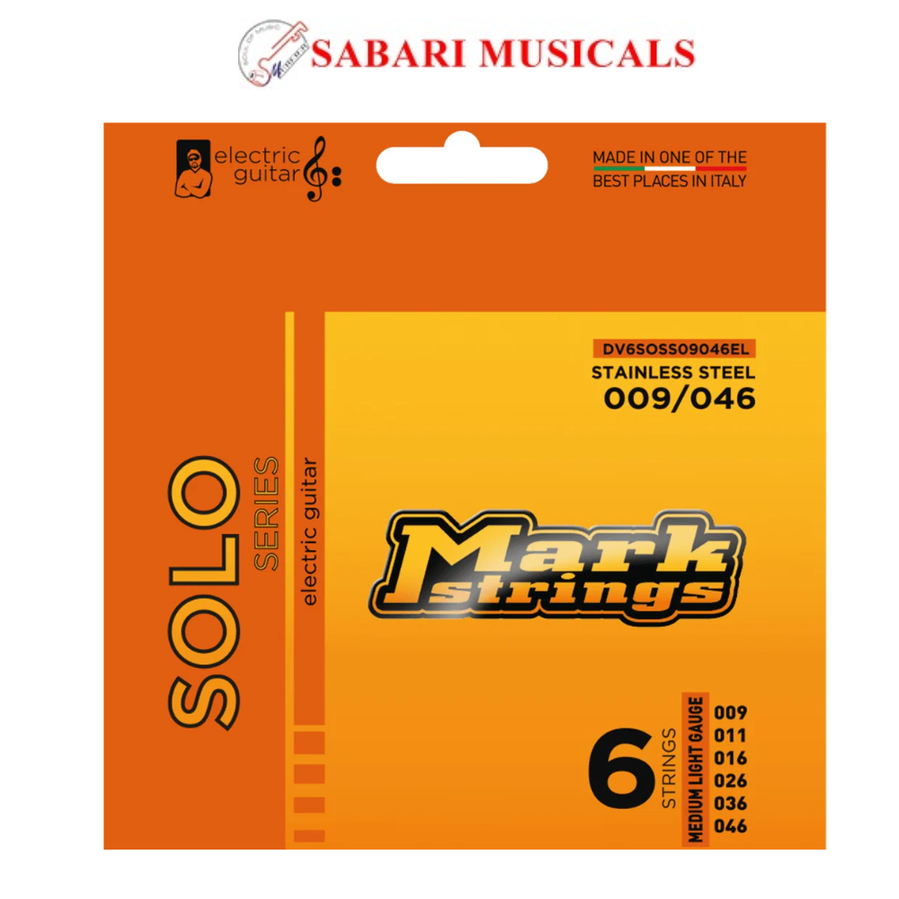 DV Mark Solo Series Stainless Steel Medium Light Gauge Electric Guitar String Set - .009 - .046