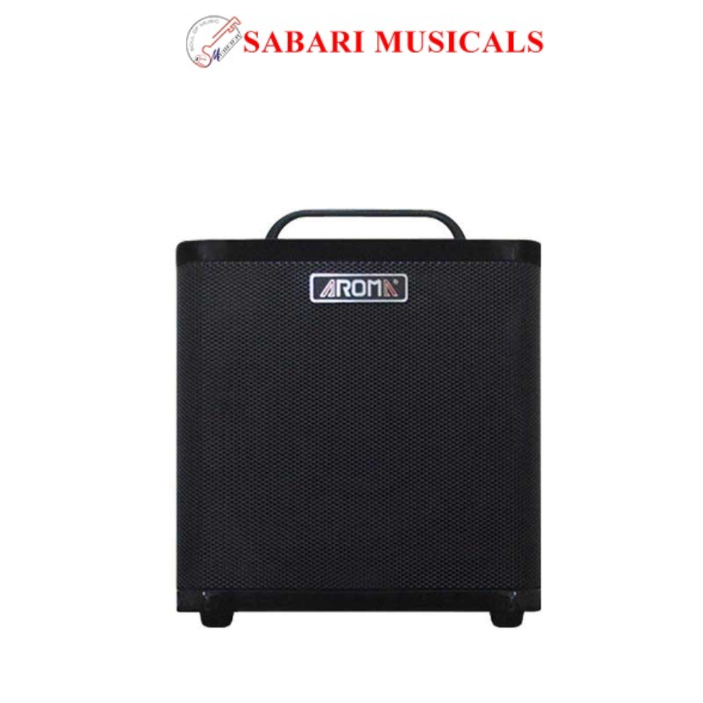 Aroma AG40A 40W Rechargeable Acoustic Guitar Amp with Bluetooth, BLACK