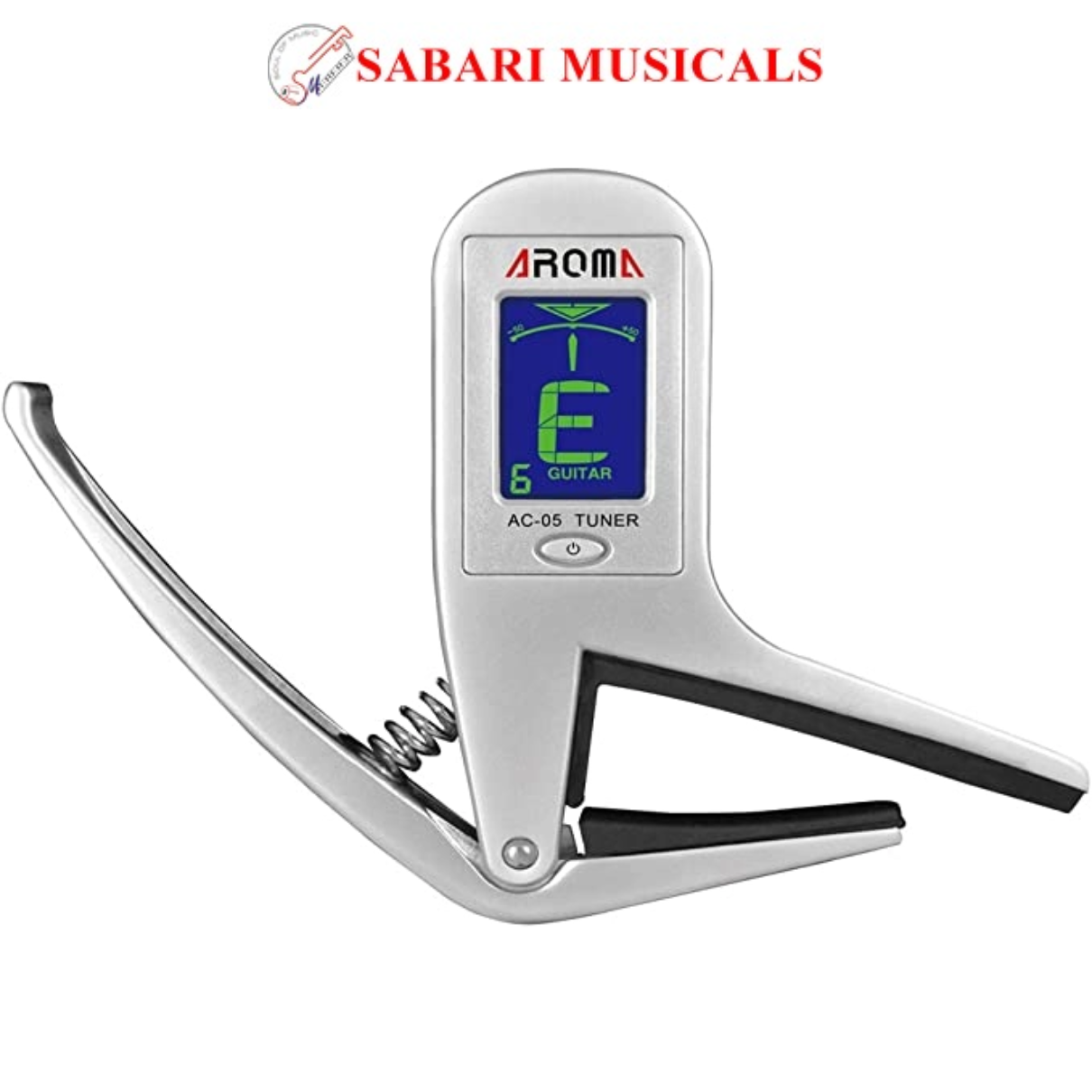 Aroma AC-05 Clip-on Guitar Tuner & Capo 2-in-1