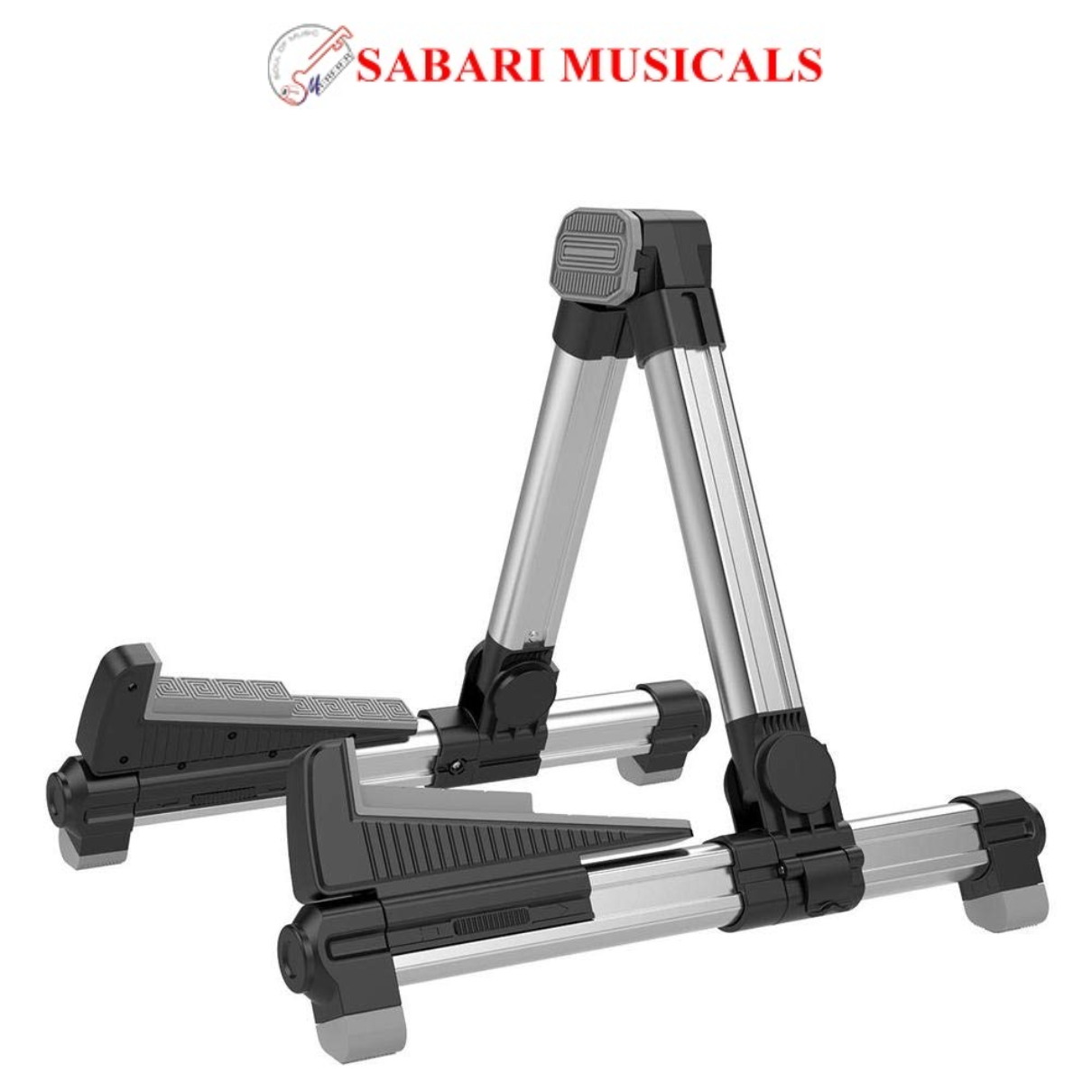 Aroma AGS-08 Folding Adjustable Universal String Instrument Guitar Stand Aluminum Alloy A-Frame for Banjo Acoustic Electric Classical Guitar Ukulele Bass Mandolin