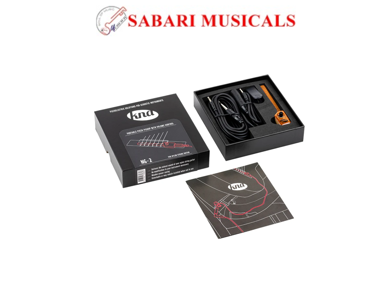 KNA Bridge Piezo Pickup for Nylon String Guitar with Volume Control NG2