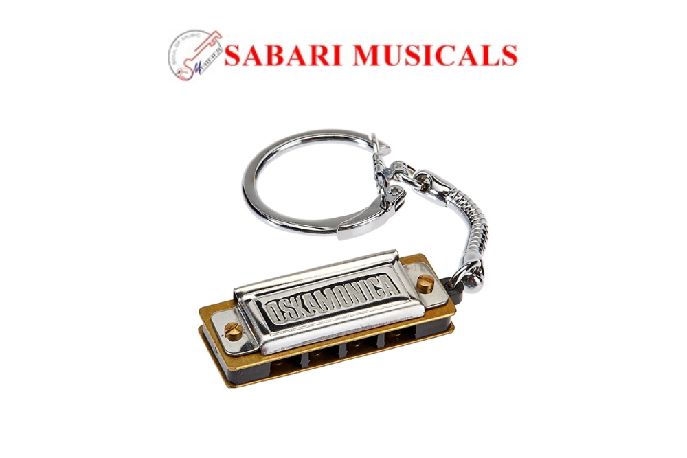 Lee Oskar Mini 4 hole Harmonica on Key chain - L04 Oskamonica