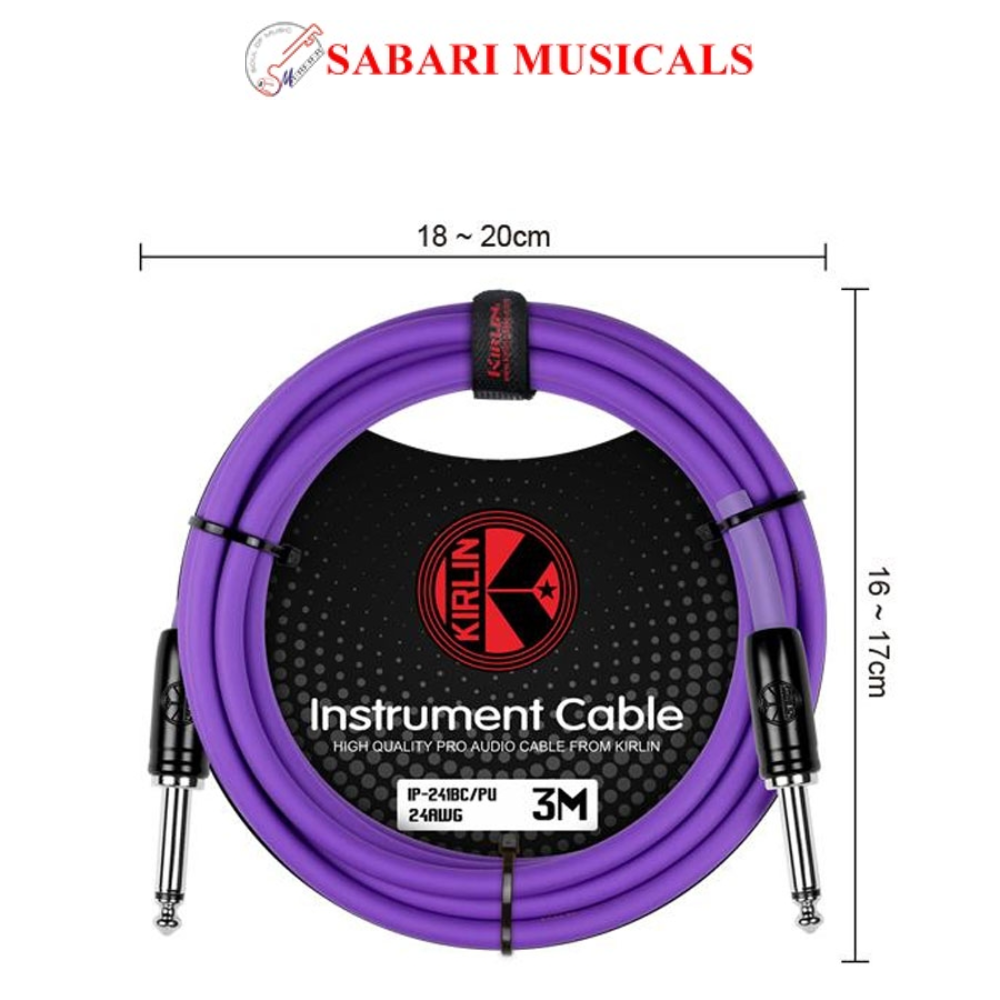 Kirlin IP-241BC PU Original 24 3m Instrument Cable - Purple