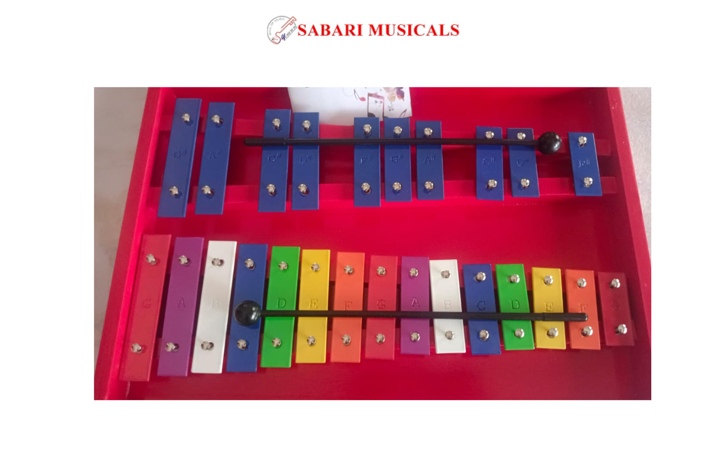 Aiersi 25keys Metal Keys Xylophone TG25-1