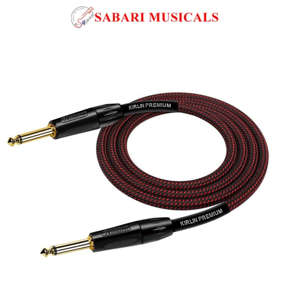 Kirlin IWB-201BFG BR Premium Plus 6 mtr Instrument Cable - Black Red