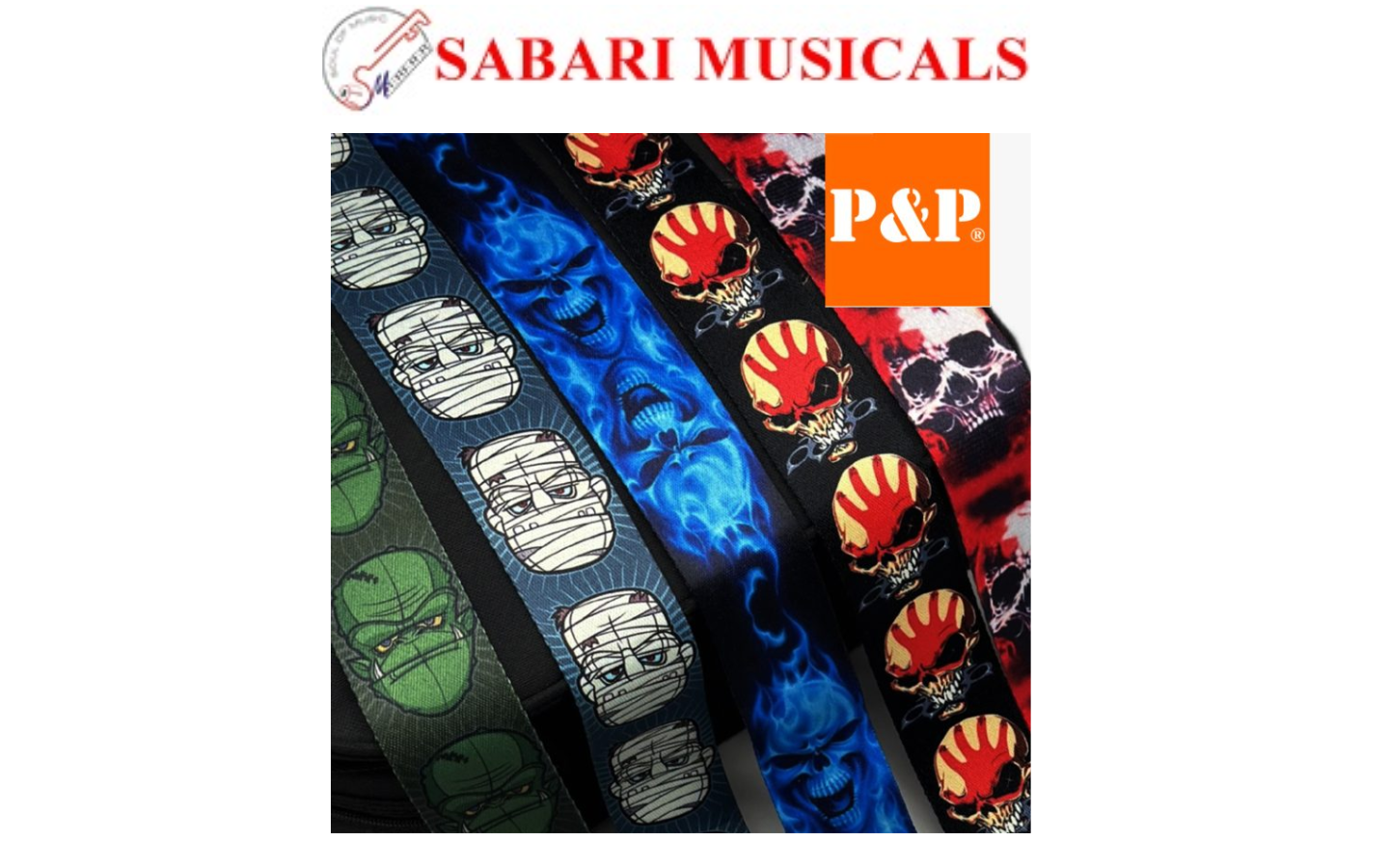 Aiersi P&P Skeleton Musical Strap S008
