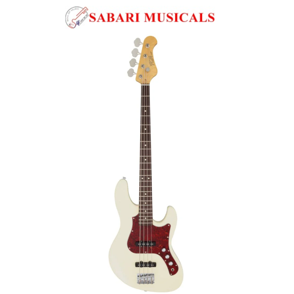 FGN BMJ2-R Boundary 4 String Bass Electric Guitar - Made in Vietnam - Olympic White BMJ2ROLW24