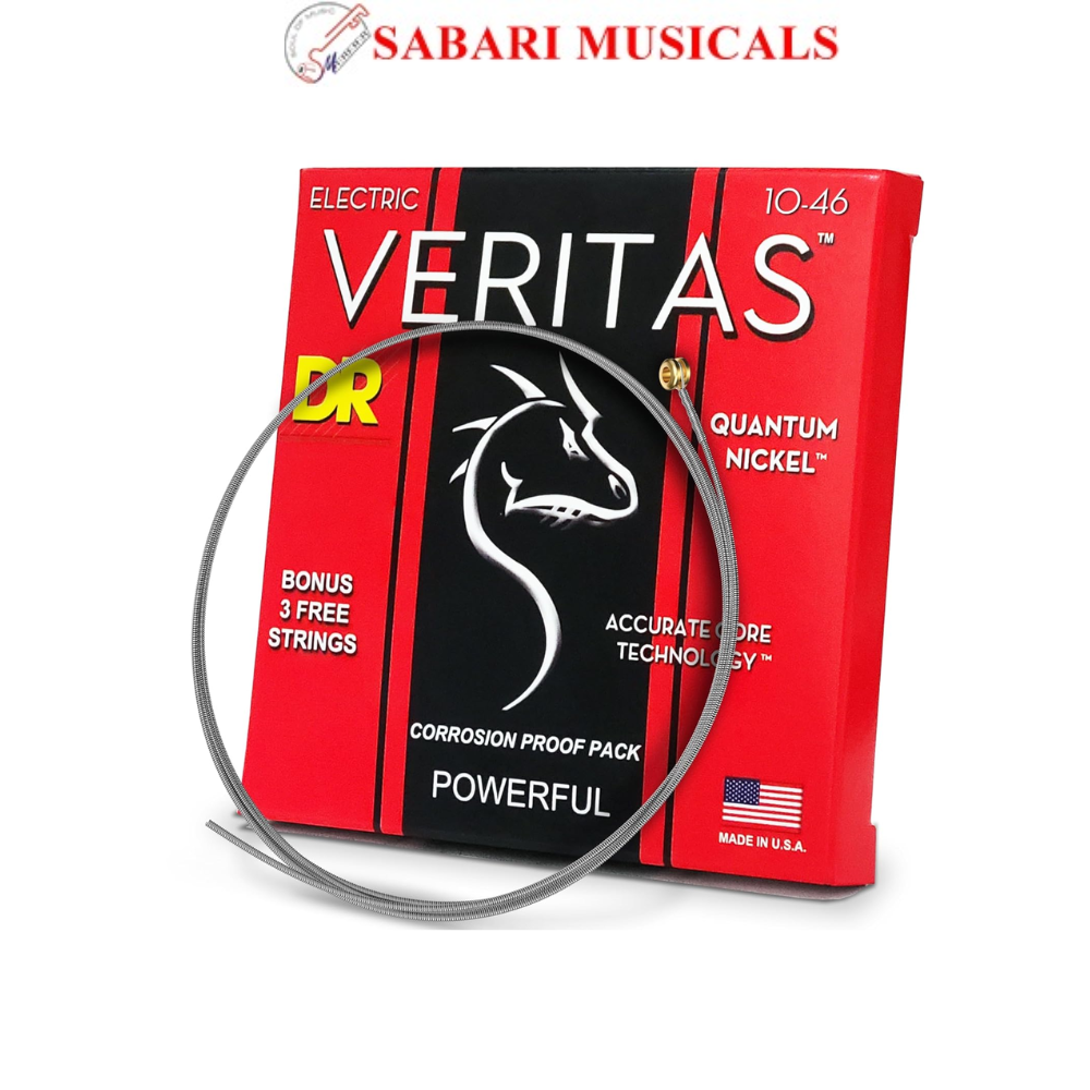 DR, Electric Guitar Strings, Veritas, .010-.046, Medium -Set VTE-10