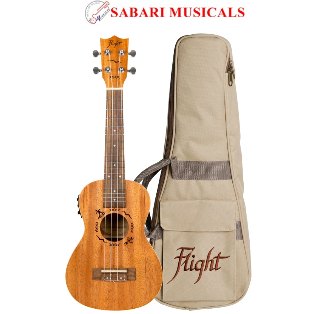 Flight DUC523CEQ Mahogany Electro-Acoustic Concert Ukulele