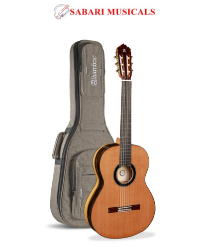 Alhambra 6 Classical Guitar White Ebony with bag