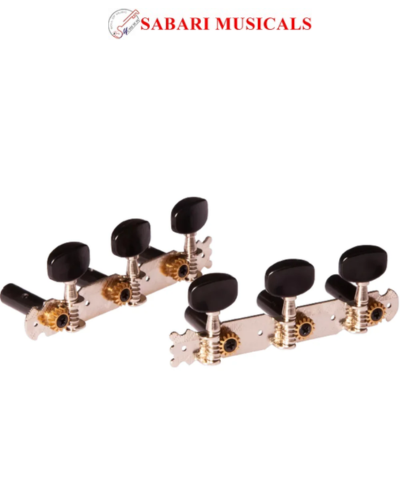 Ortega, Guitar Tuning Machine, Student Series -Chrome -Black OTM-STUDENT