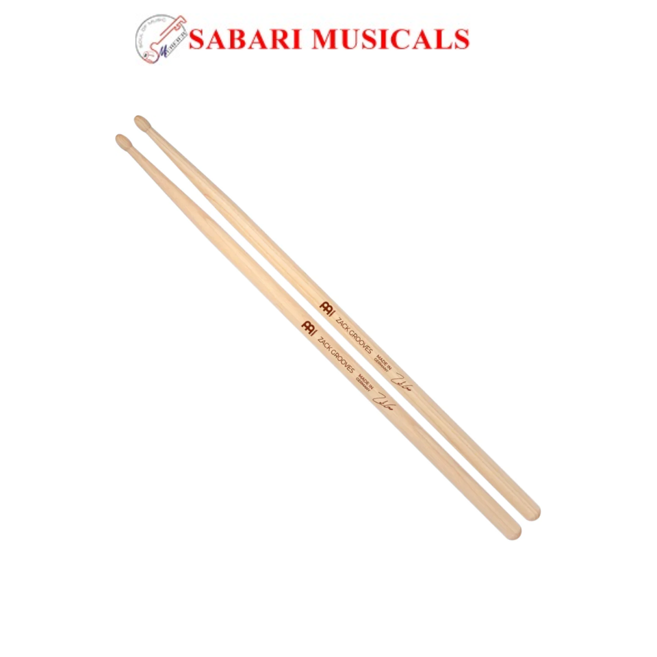 Meinl SB606 Zack Grooves Signature Hickory Wood Tip Drumstick