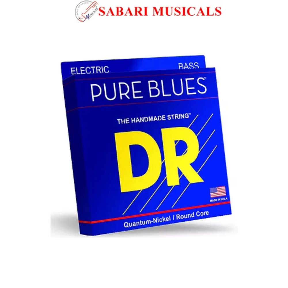 DR String PB6-30 Pure Blues Quantum Nickel Medium Bass Guitar 6-String Set - .030-.125