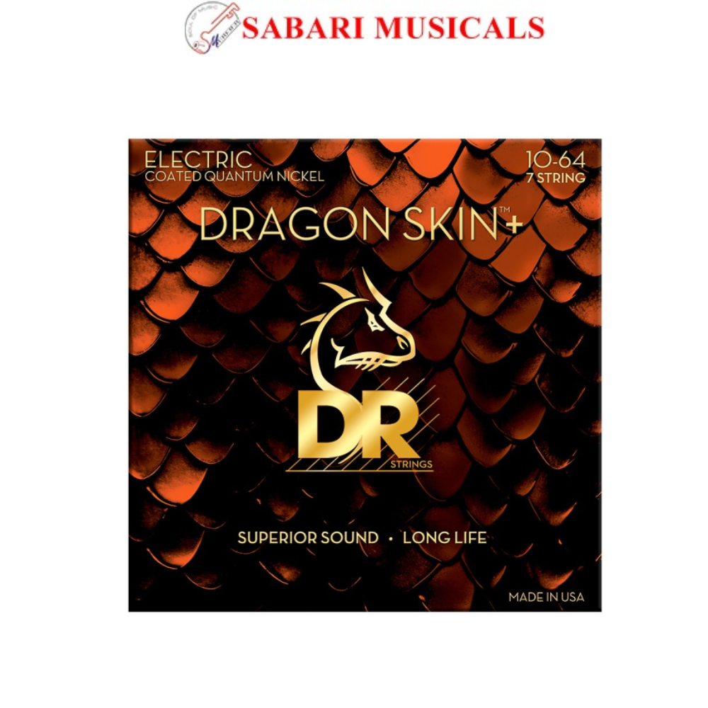 DR Strings Dragon Skin+ DEQ-7 (10-64) 7-String Electric Guitar String Set