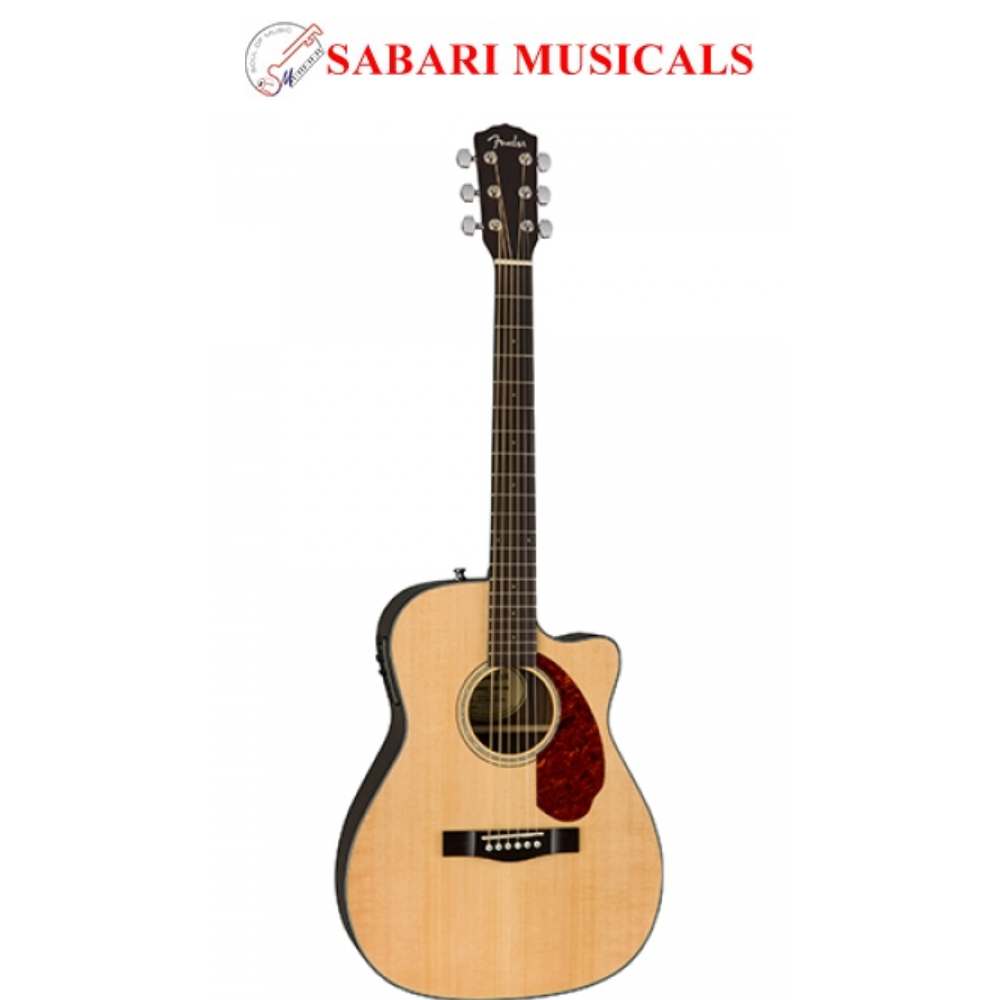 Fender CC-140SCE Concert Single-Cutaway Acoustic-Electric Guitar With Case - Natural 0970253321
