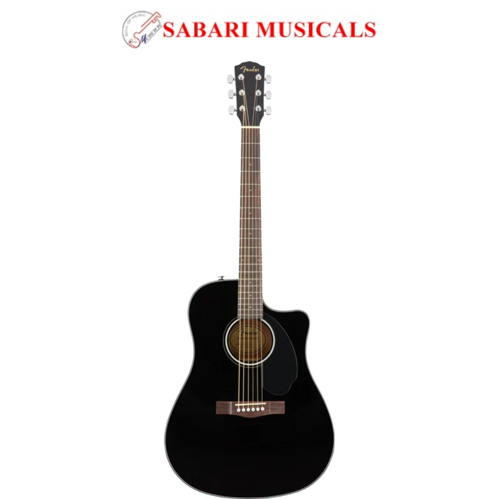 Fender CD-60SCE Dreadnought Electro-Acoustic Guitar - Black 0970113006