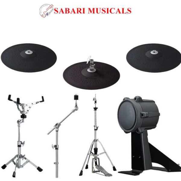 Yamaha DTC8 Cymbal Pads, Kick Pad, and Hardware Set for DTX8 Electronic Drum Kit