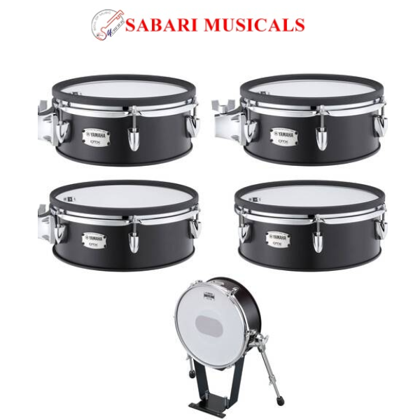 Yamaha DTP10-M Mesh Pad Set with Wood Shells for DTX10K-M Electronic Drum Kit (Black Forest)