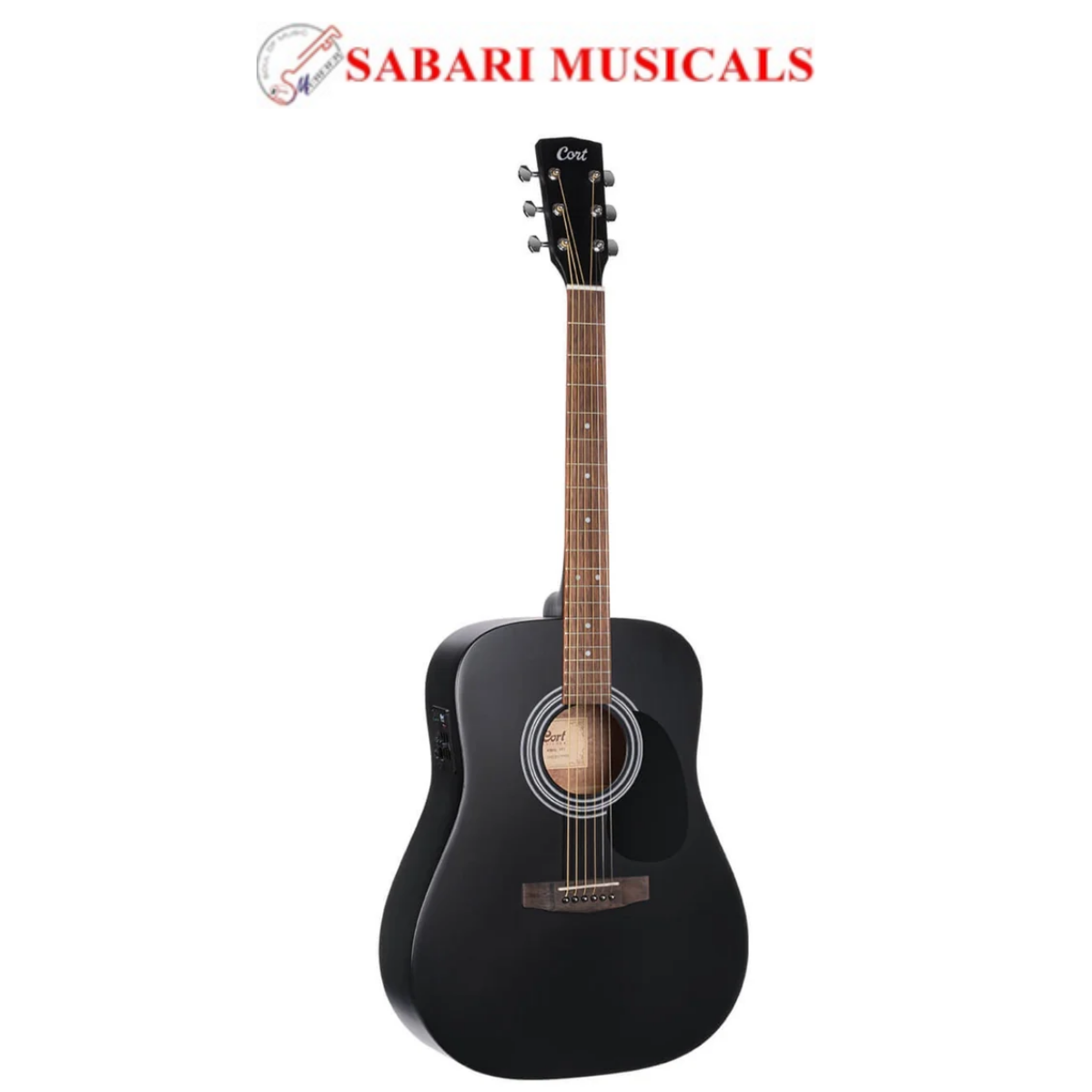Cort Standard AD810E Dreadnought 6 String Electro Acoustic Guitar - Black Satin