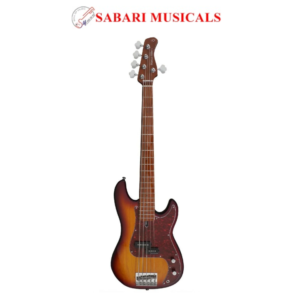 Sire P5 ALDER Marcus Miller 5 String Bass Guitar - Tobacco Sunburst P5AL5TS