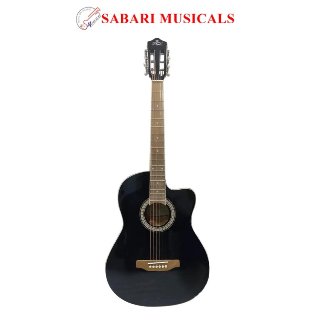 Pluto HG39C-201 Cutaway Classical Guitar - Black