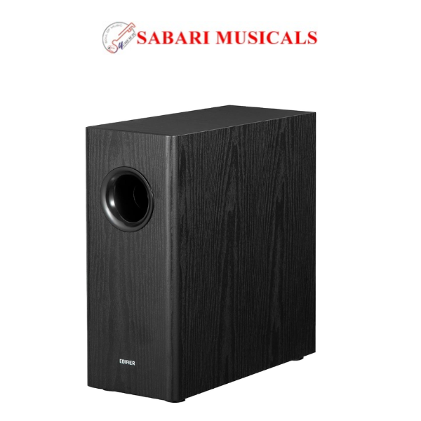 Edifier T5s Powered Active Subwoofer with 70W RMS, 8" Long-Throw Woofer, Deep Bass (35Hz) Speaker, Built-in Amp, Low Distortion, Phase Selector & Energy-Efficient for Home & Studio Audio, Black