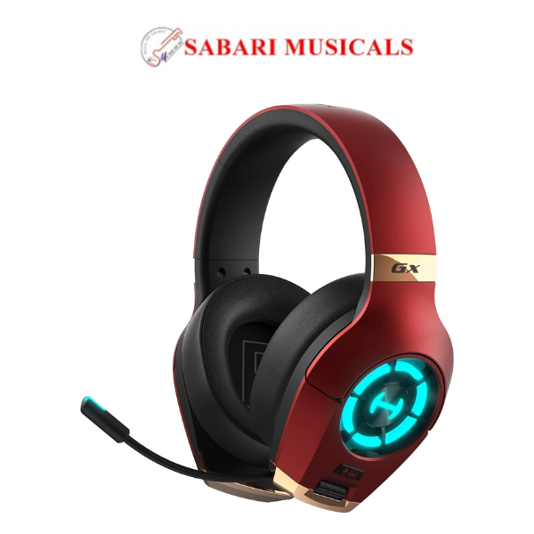 Edifier GX Hi-Res Gaming Headset with Hi-Res, Dual Noise Cancelling Microphone, Multi-Mode, 3.5mm AUX, USB 3.0, USB-C Connection - Red