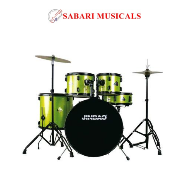 Jinbao JBP2211A 5pc Acoustic Drumset - Green