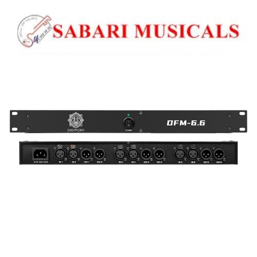 Digimore Professional Audio Feedback | Suppressor Amplifier | Automatic Howling Detection | 24bit/96KHz Processing |5-Level Feedback Control | for DJs, Live Performances, Events Etc.(DFM-6.6)
